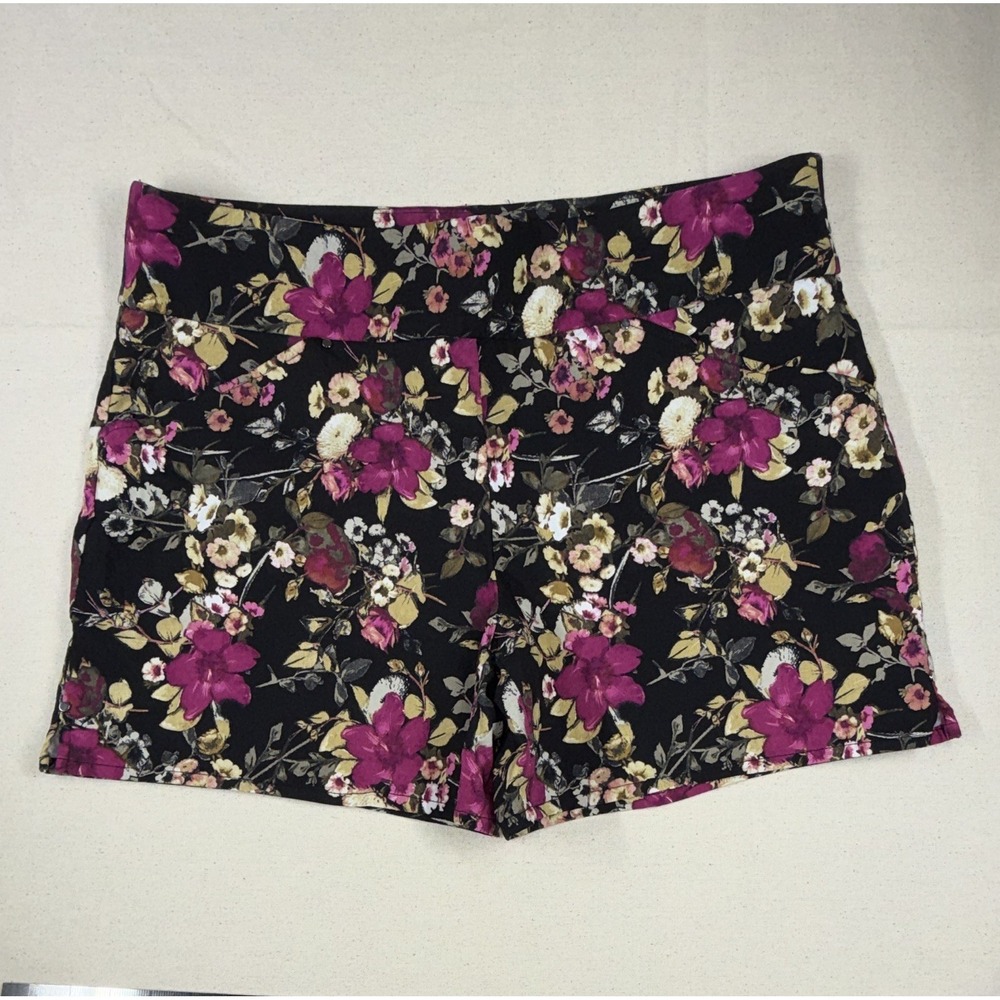INC‎ International Concepts Women's Chino Shorts Size 14 Black Pockets
